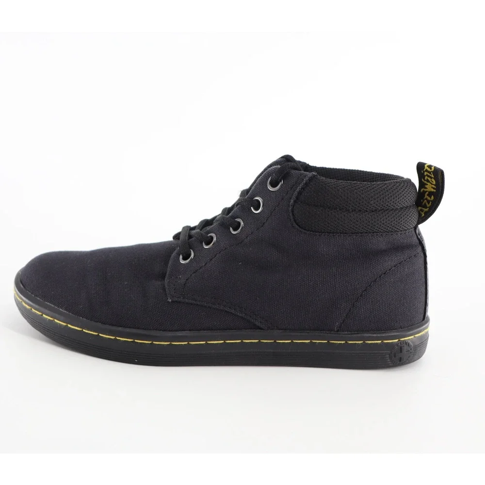Dr. Martens Belmont Boots Women's Sz 7 Black Canvas Ankle Chukka Lace Up Y2K